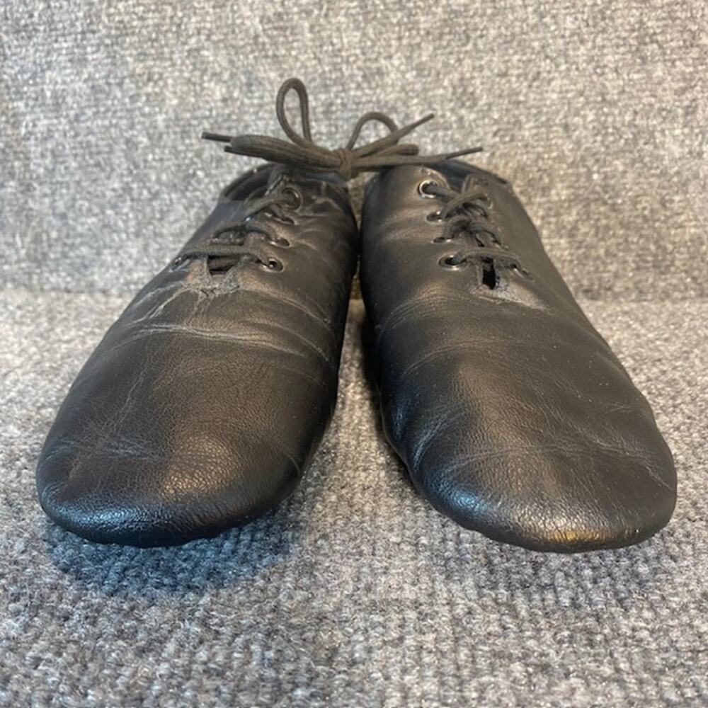 NWOB Spotlights by Payless Women's Size 8.5 Black Leather Dance Shoes Flats - Picture 5 of 7
